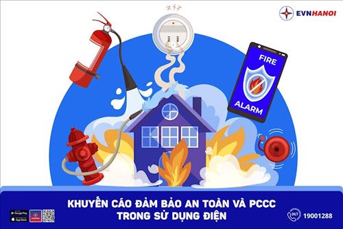EVNHANOI diversifies propaganda methods on safe and economical electricity use and fire protection and prevention